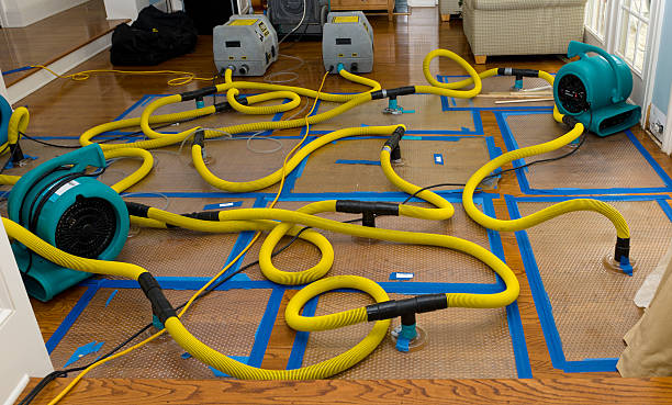 Professional Flood Damage Restoration technician working in New Tripoli, PA